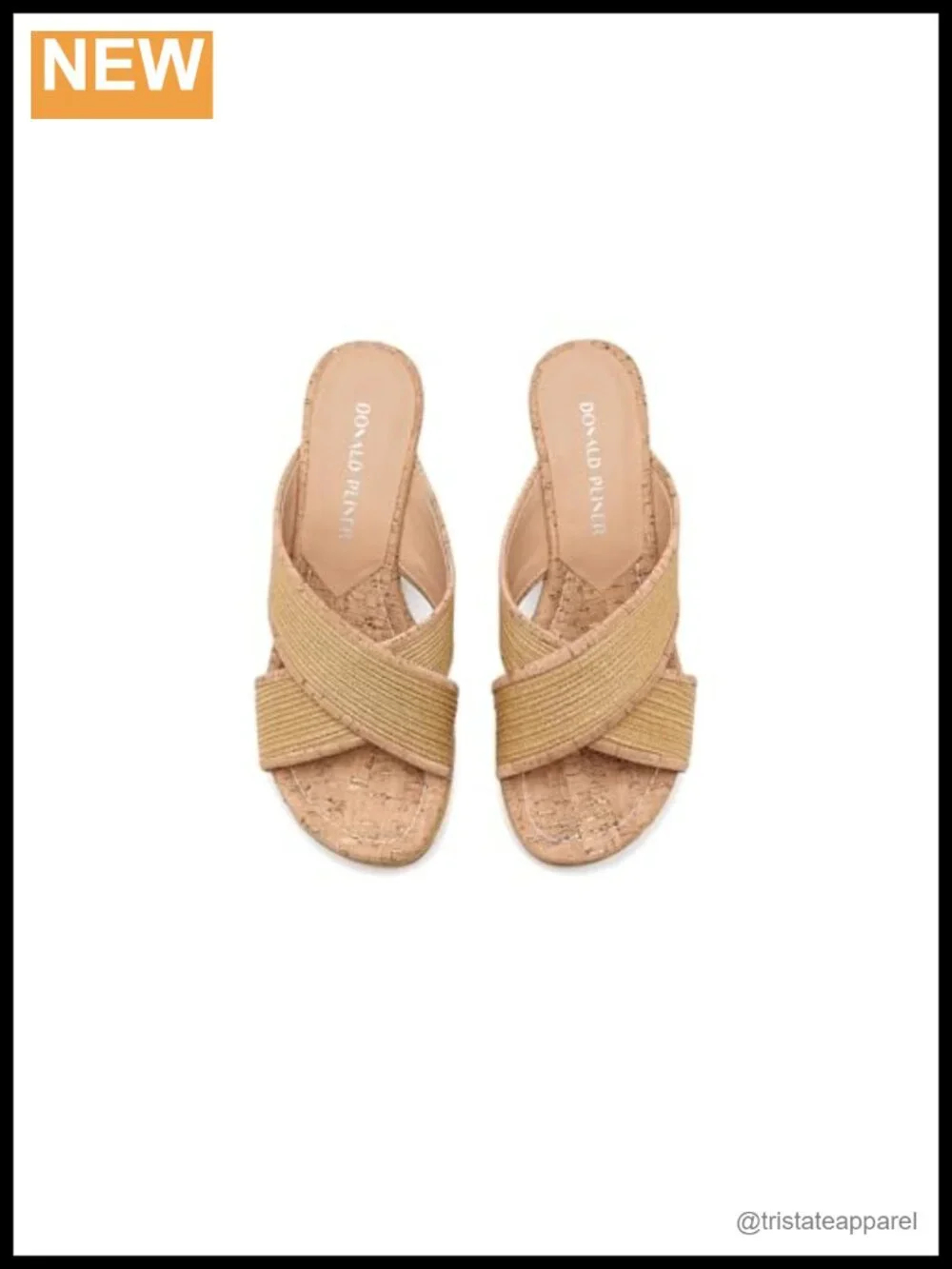 Donald Pliner Gorgina Woven Raffia Cork Wedge Sandal